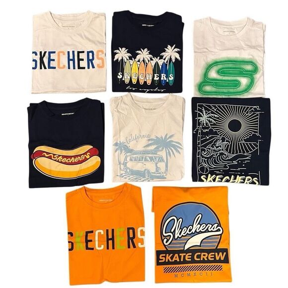 NWOT Skechers Bundle Lot of Shirts Size Medium Boys - Picture 1 of 11